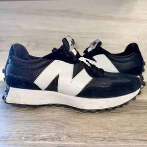 New Balance Men's 327 Running Shoes Sneakers in Black/White